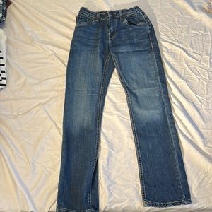 Women’s slim Levi’s blue jeans- adjustable waist